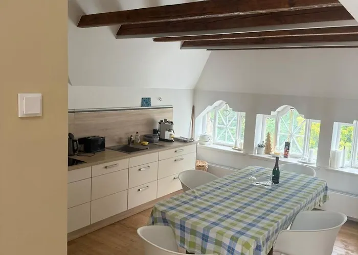 Apartmán Saniertes Penthouse Im Park Am Goitzschesee *